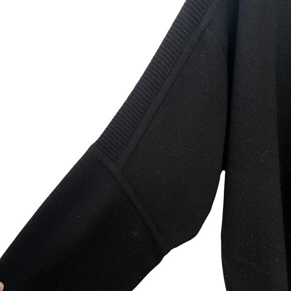 Bogner Vintage Hong Kong Wool Acrylic Sweater in Black Size L 90s Luxury Ski - Picture 4 of 10